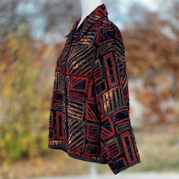 Coldwater Creek Reversible Velvet Jacket ~ Women’s PM - Picture 6 of 10